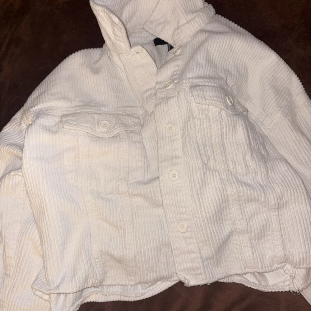 Forever 21 Cream Corduroy Jacket